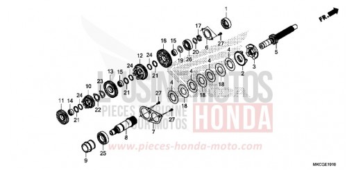 BOITE DE VITESSES (ARBRE SECONDAIRE) GL1800L de 2020